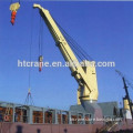 Port use marine deck crane pedestal jib crane